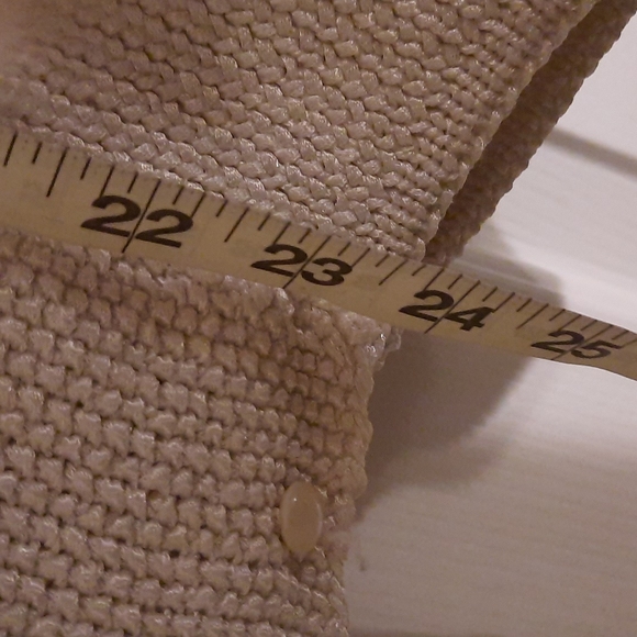 Beautiful Vintage mohair sweater button up bomber style cream / off white - Picture 2 of 12